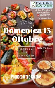 Serata a tema di sangria e paella